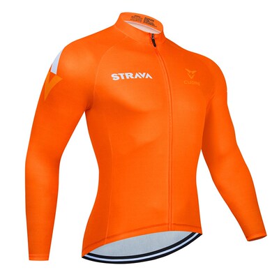 极速Pro Cycling Jersey 2021 STRAVA Long Sleeve MountXain Bic