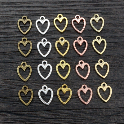 极速100pcs Star Heart Charms Antique Pendant fit,UVintage Ti