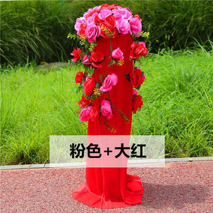 极速婚庆路引花柱新款花拱门结婚礼布G置引路花篮装饰道具开业迎