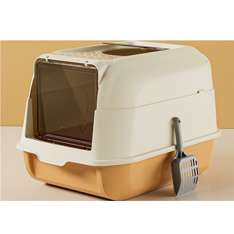 极速超大号猫砂盆全封闭半封闭通用E肥猫无忧防外溅防臭走廊式猫