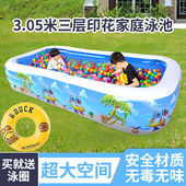 极速狮奥利兴折叠游泳池宝宝戏水池充气家L用儿童超大型号宝宝水