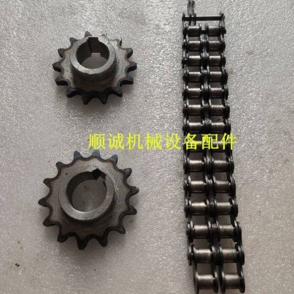 极速。JZM小滚筒混凝土搅拌机链轮齿轮5/6分14齿双V排链条传动链