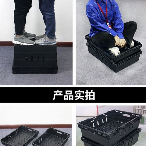 极速。超市篮收纳塑料筐r工业风加厚蔬菜展示镂空陈列地堆筐加厚