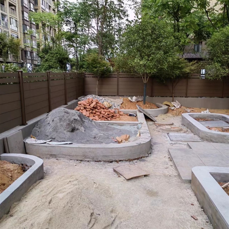 极速木塑围栏塑木户外围栏F木塑格栅户外塑木格栅