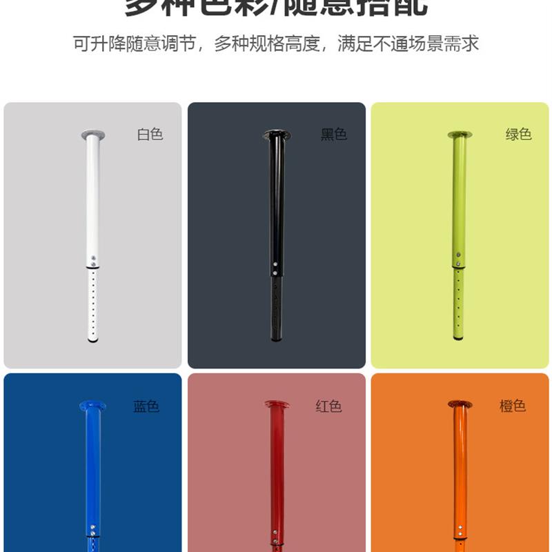极速可升降折叠桌腿可伸缩铁艺桌脚吧台I可调节支撑柱底座书桌餐