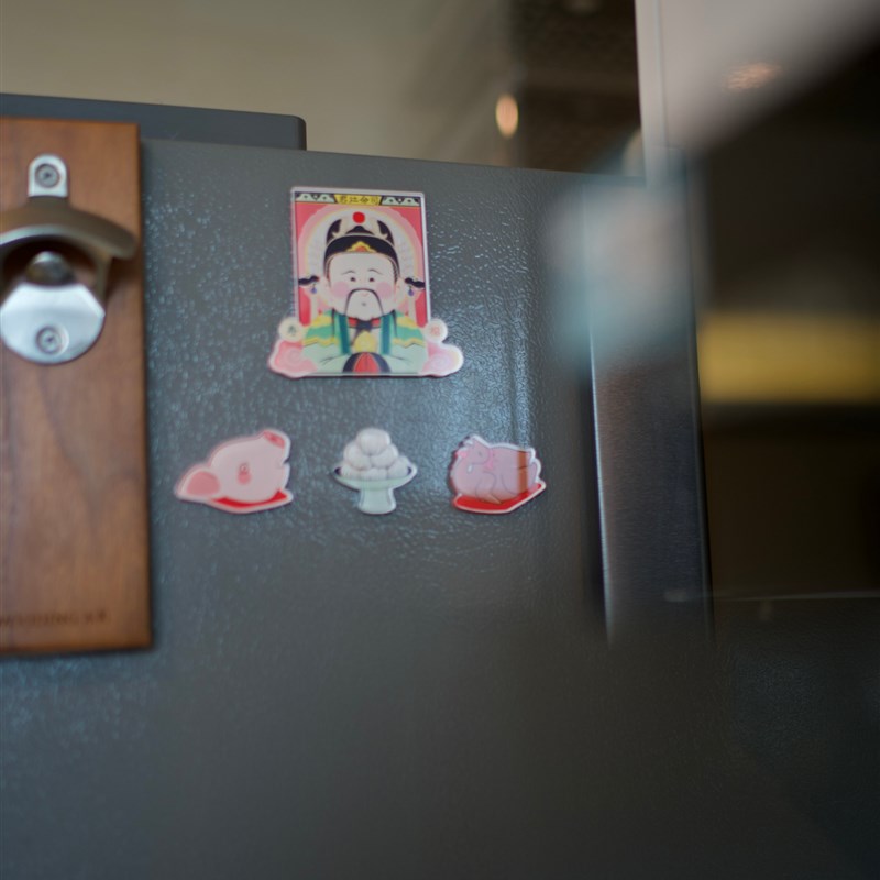 极速灵墟之境灶王爷灶君冰箱w贴磁性冰箱贴磁铁吸石装饰冰箱贴灶