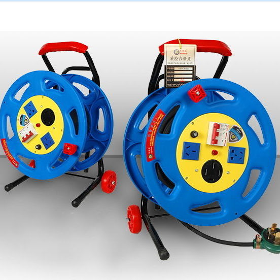 极速38b0V移动电缆拖线盘 三相四线制绕线盘电源延长接线盘动力接