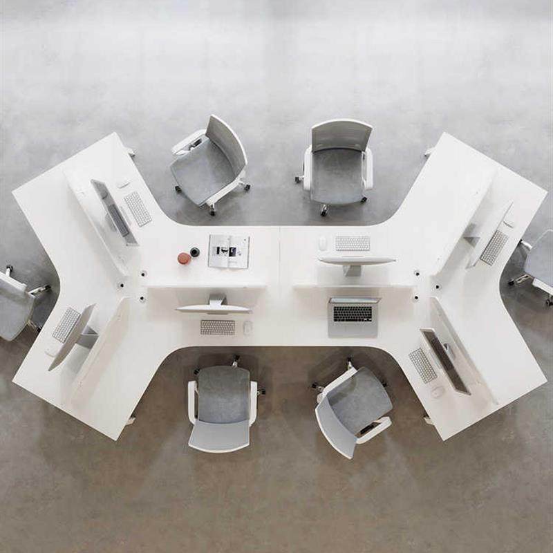 极速职员办公桌g椅组合屏风工作位简约现代3/6/9人工位办公室隔断