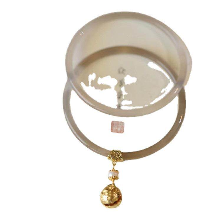 极速叮当手c镯镯一玉髓女玛瑙天然古风细玉镯条对步玉礼物闺蜜铃