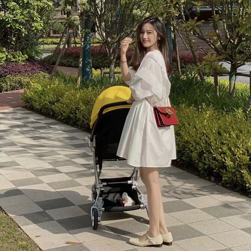 新品孕妇春夏装连衣裙2025新款秋季G长袖上衣女时尚宽松娃娃裙小