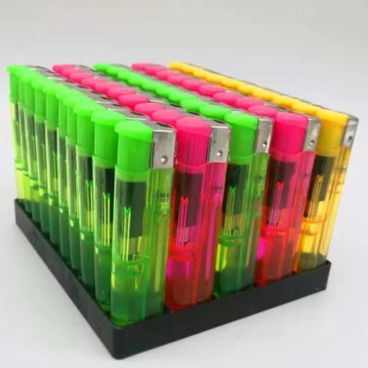 极速50支一盒明火火机普通商超便利店家用W一次性火机