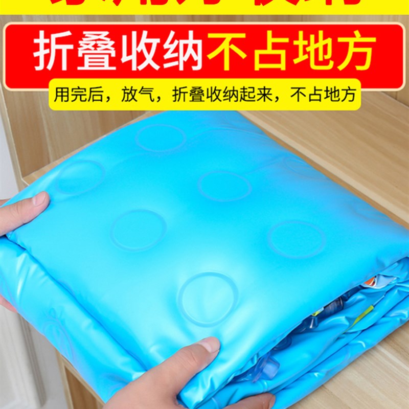 极速婴儿充气游泳池家用儿童宝宝折叠洗澡桶充气可携W式加厚户外