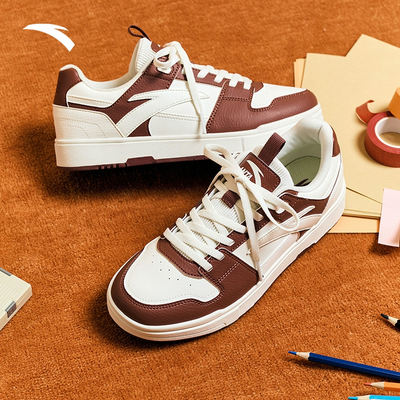 安踏板鞋安踏经典撞色板鞋系带