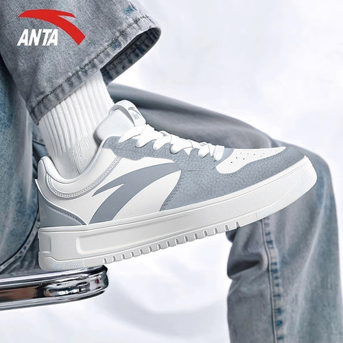 安踏男鞋板鞋经典夏季小白鞋