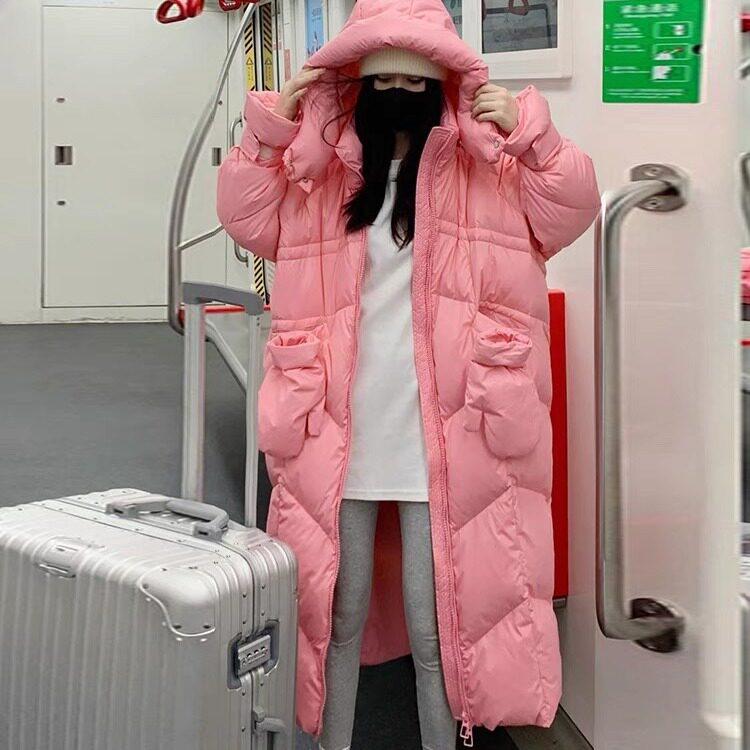 2025冬季新韩版东大门长款过羽绒服