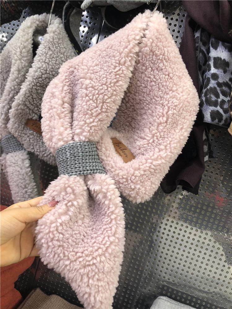 羊羔绒保暖围巾围脖羊羔毛抓绒柔软舒适领巾交叉脖套冬季韩版护颈,服饰配件/皮带/帽子/围巾,围巾/丝巾/披肩,淘宝优惠券,粉丝福利购,淘宝优惠卷