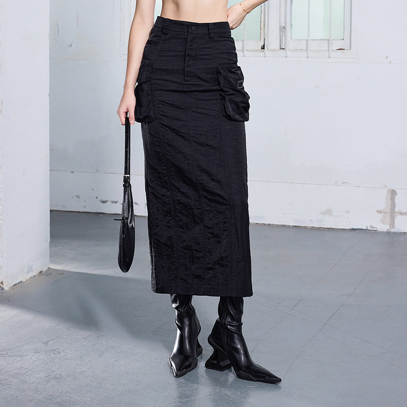 AKTK包臀裙设计高级感时尚易打理金属扣工装半身裙女春秋,女装/女士精品,半身裙,淘宝优惠券,粉丝福利购,淘宝优惠卷