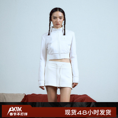 AKTK卫衣金属锁扣短裙