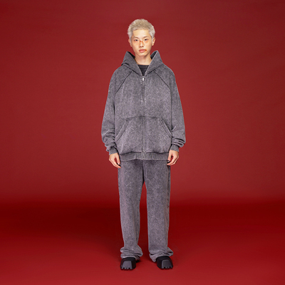 AKTK长裤 秋冬新品 小众设计做旧炒色运动宽松百搭休闲卫裤