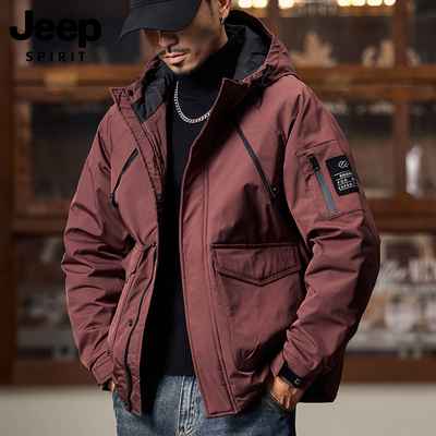 冬季加厚防风保暖棉服工装冲锋衣