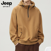 SPIRIT吉普连帽卫衣男士 外套春秋季 新款 JEEP 潮休闲宽松长袖 t恤男