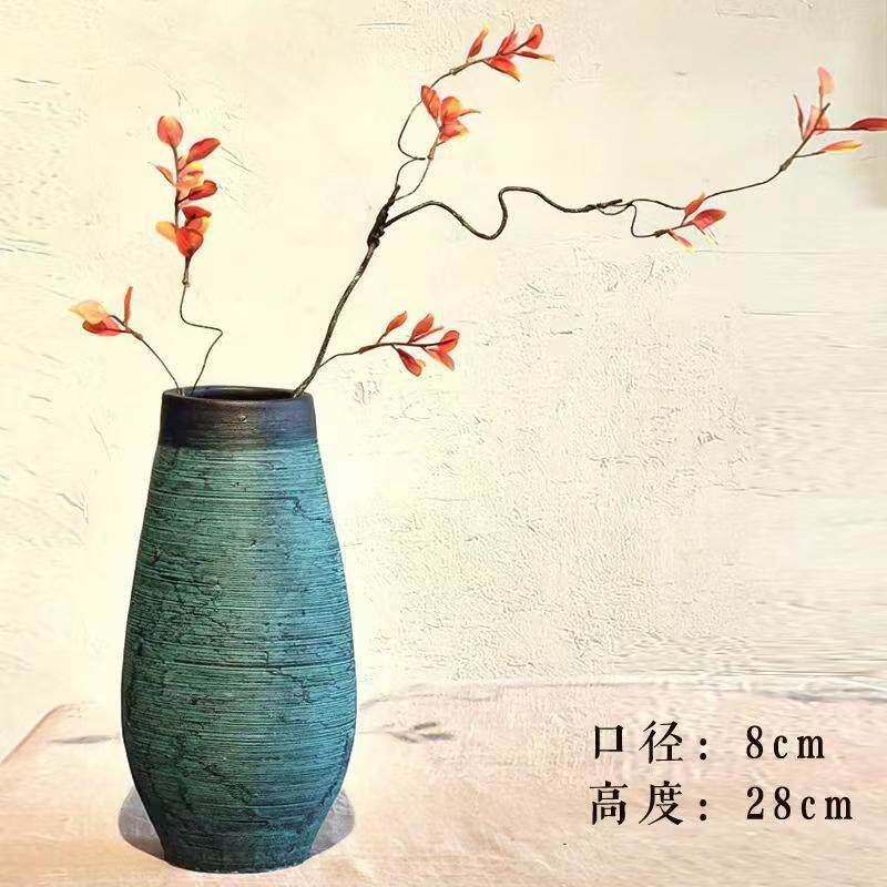 新中式粗陶陶罐花瓶陶瓷插花花器