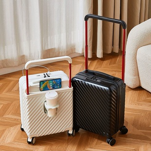 高颜值新款宽拉杆行李箱女18寸轻便可登机密码箱男生旅行皮箱子20