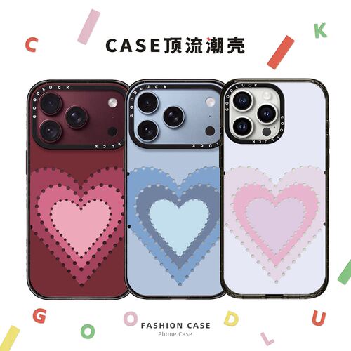 C家ASETY镂空波点波纹爱心适用iphone17promax手机壳18pro苹果16透明MagSafe磁吸15plus甜酷少女14日韩13网红