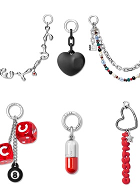 CASE星辰之心多功能手机挂链钥匙圈挂件极繁主义包包配件链条挂饰