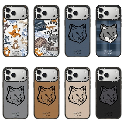 CASEPVUB艺术MaisonKitsune狐狸之家17promax适用苹果iphone16pro防摔15明星同款Magsafe磁吸创意个性手机壳