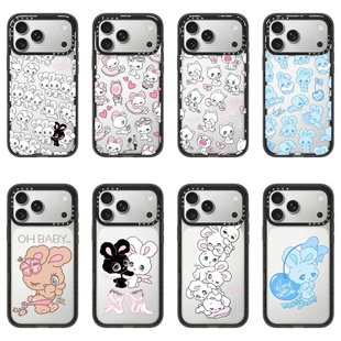 CASEPVUB foxy illustrations可爱小白兔苹果17Promax适用于iPhone16Promax手机壳15pro卡通14Pro明星13/12