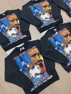 【现货秒发 文化单品】城子自主Vintage Tupac 长袖卫衣 古着系列