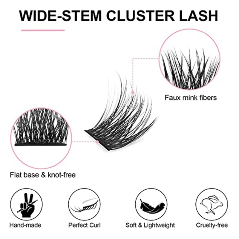 uster Lashes Extesios  144 du Lashes Wide Ste