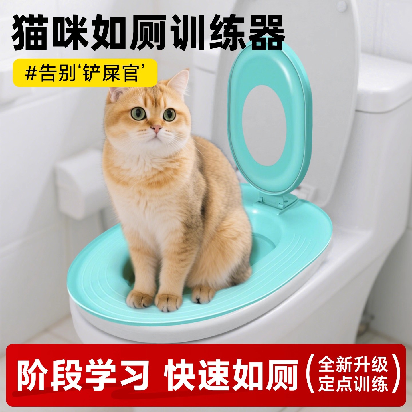 猫咪马桶训练器防臭坐便猫砂盆新