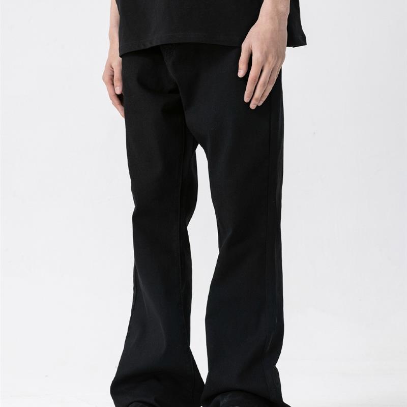 XINYINSU新因素纯色微喇休闲牛仔裤美式高街宽松长裤无性别穿搭