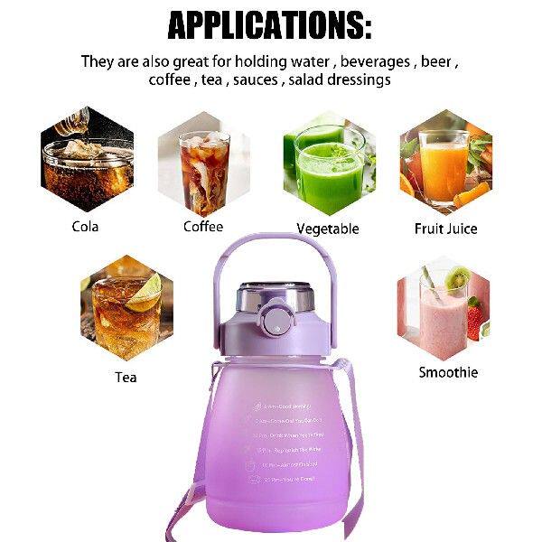 极速1300ml Kawaii Water Cups with TimHe Scale Straw Type Car