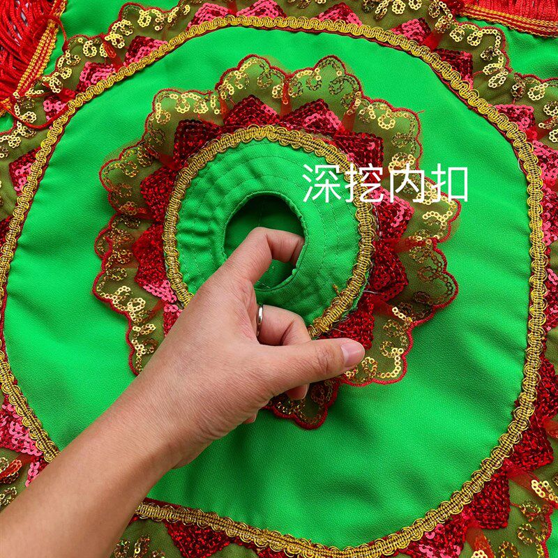 新品新款大号东北大秧歌刺绣花手绢二H人转广场舞加深内扣纱料流