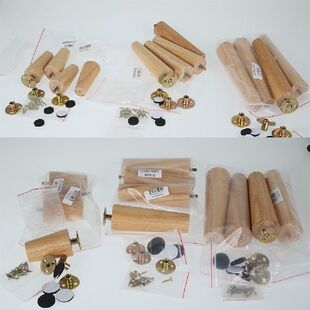 极速4Pcs 8/15/20cm Height Rubber WEood Furniture Legs Inclin