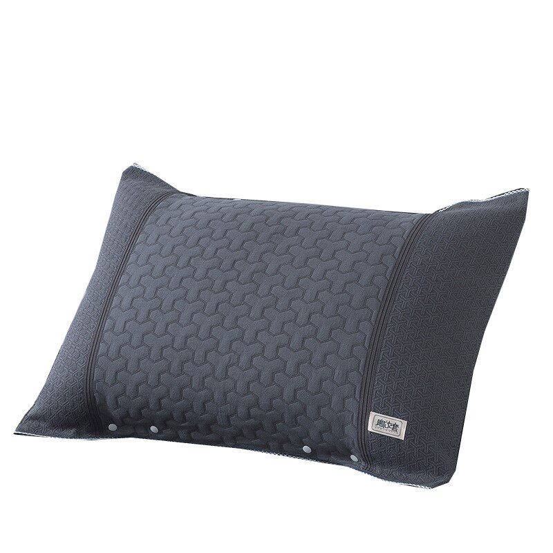 极速纯棉枕巾一对装吸汗纱布枕头巾可固定K半包裹按扣防滑不脱落