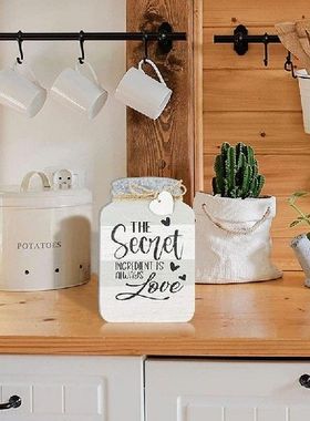 极速4PCS Farmhouse Decor Wall Art Wooden Plaques RustiZc Woo