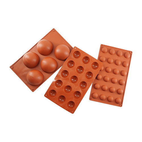 新品3D Ball Round Half Sphere SilCicone Molds for DIY Baking