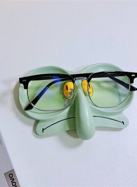 新品章鱼哥眼镜架首饰盒收纳盘置物摆F件创意可爱办公室桌面装饰