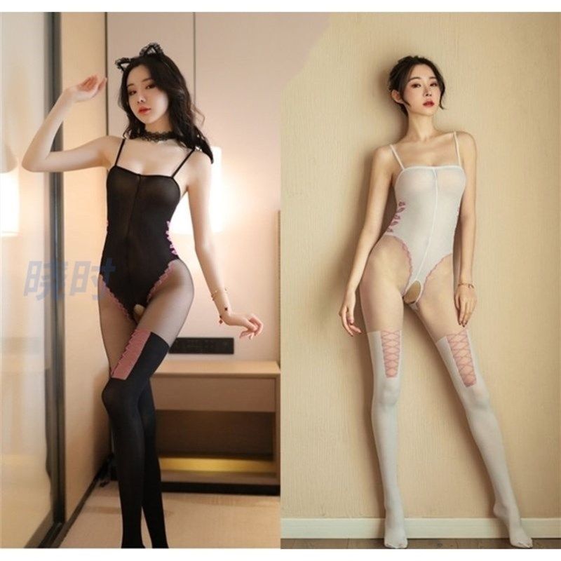 极速吊带丝祙连体蕾丝镂空大码丁字裤开档油S光超薄女士长长筒,女士内衣/男士内衣/家居服,中筒袜,淘宝优惠券,粉丝福利购,淘宝优惠卷