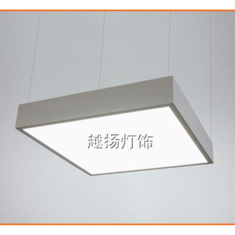 极速T8T5明装简约格栅灯2u0W胶片平板灯办公灯面板灯 天花日光灯