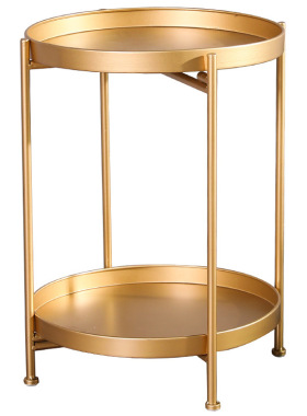 极速北欧铁艺小茶几客厅沙发边几卧室床头柜小圆桌摆X件可移动小