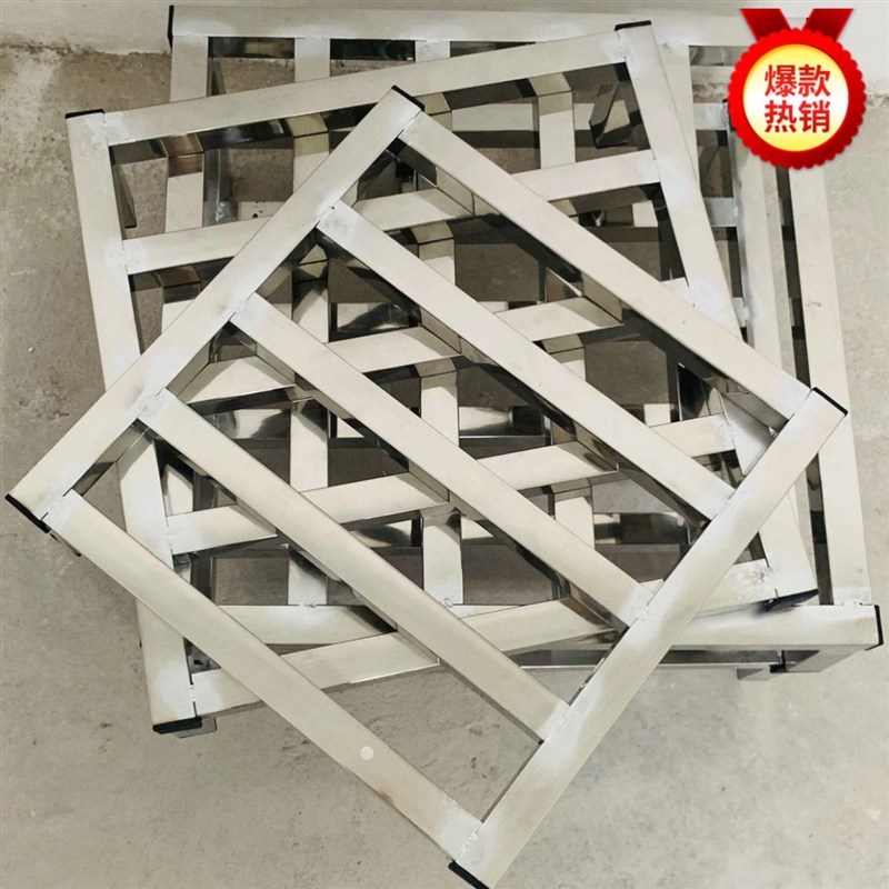 极速可定制不锈钢架子落地单层置物架三角底O座冰箱一层洗衣机垫