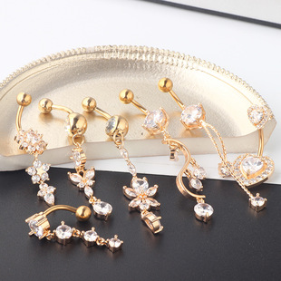 极速Ring Bulk Sexy Naqvel Piercing Bar Pack Lotus Belly Ring