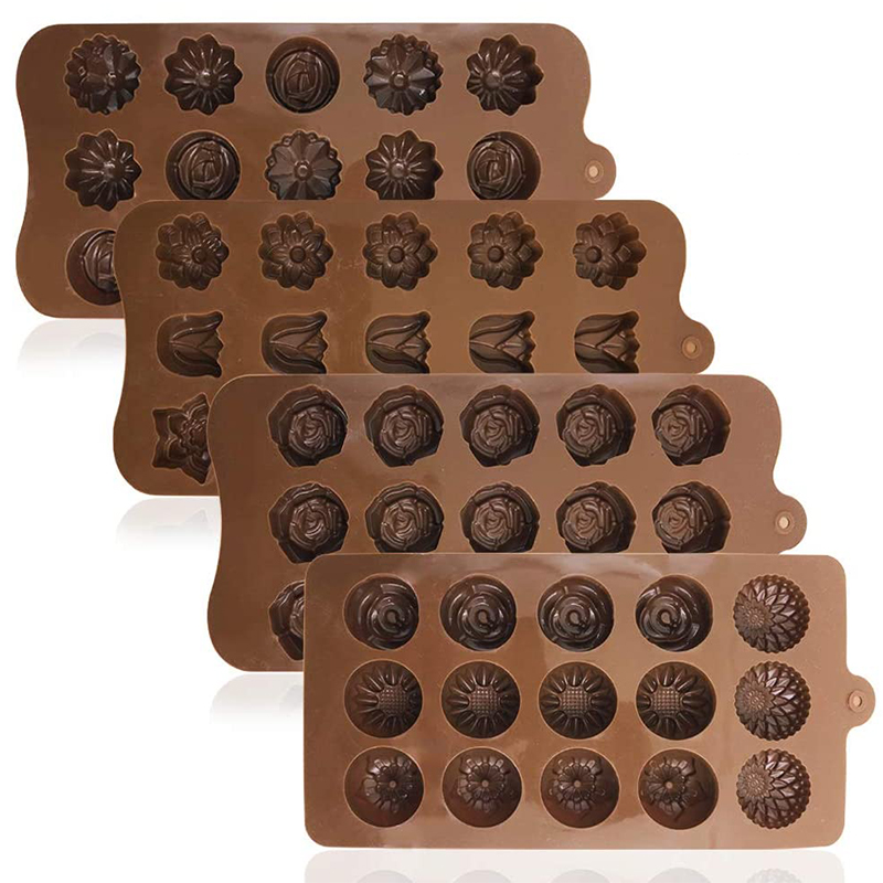 速发Rose Flower Heart Chocolate Mold Waffle Alphanumeric App