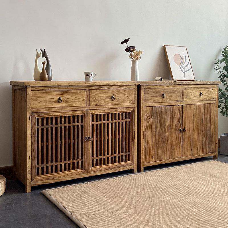 老榆木木质茶水柜置物鞋柜餐边柜客厅简约斗柜茶楼禅意泡茶柜