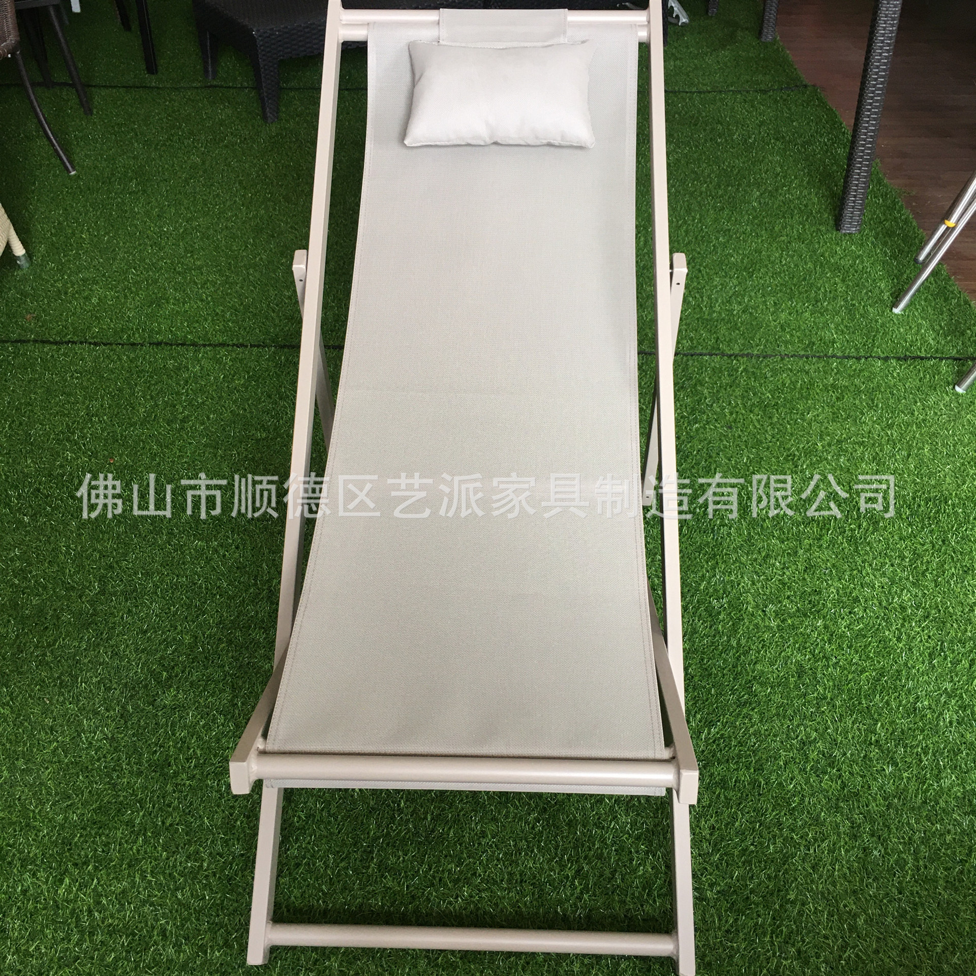 折叠椅躺椅躺床阳台休闲摇椅办公室午休椅铝合金加布携带床8